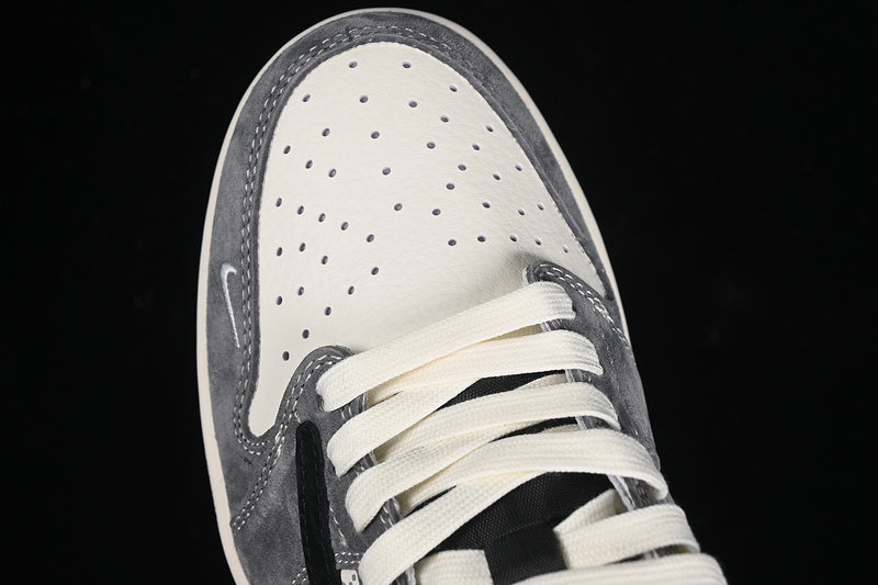 Travis Scott Fragment Design Nike Air Jordan 1 Low OG SP Black White Grey Sneakers