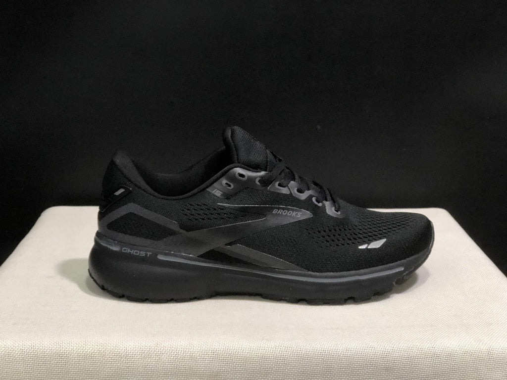 Brooks Ghost 15 Shock-absorbing Wear-resistant Low-top Running Shoes Black