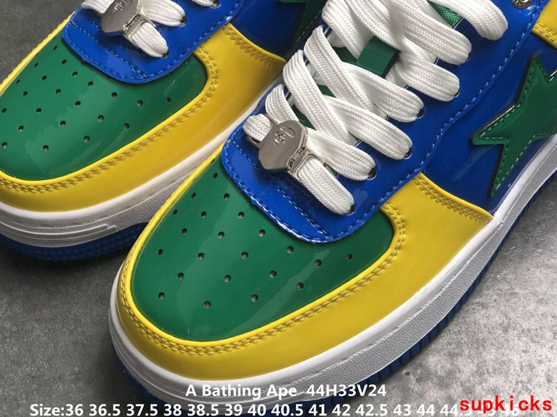 A Bathing Ape Bape Sta Low Yellow Green Blue