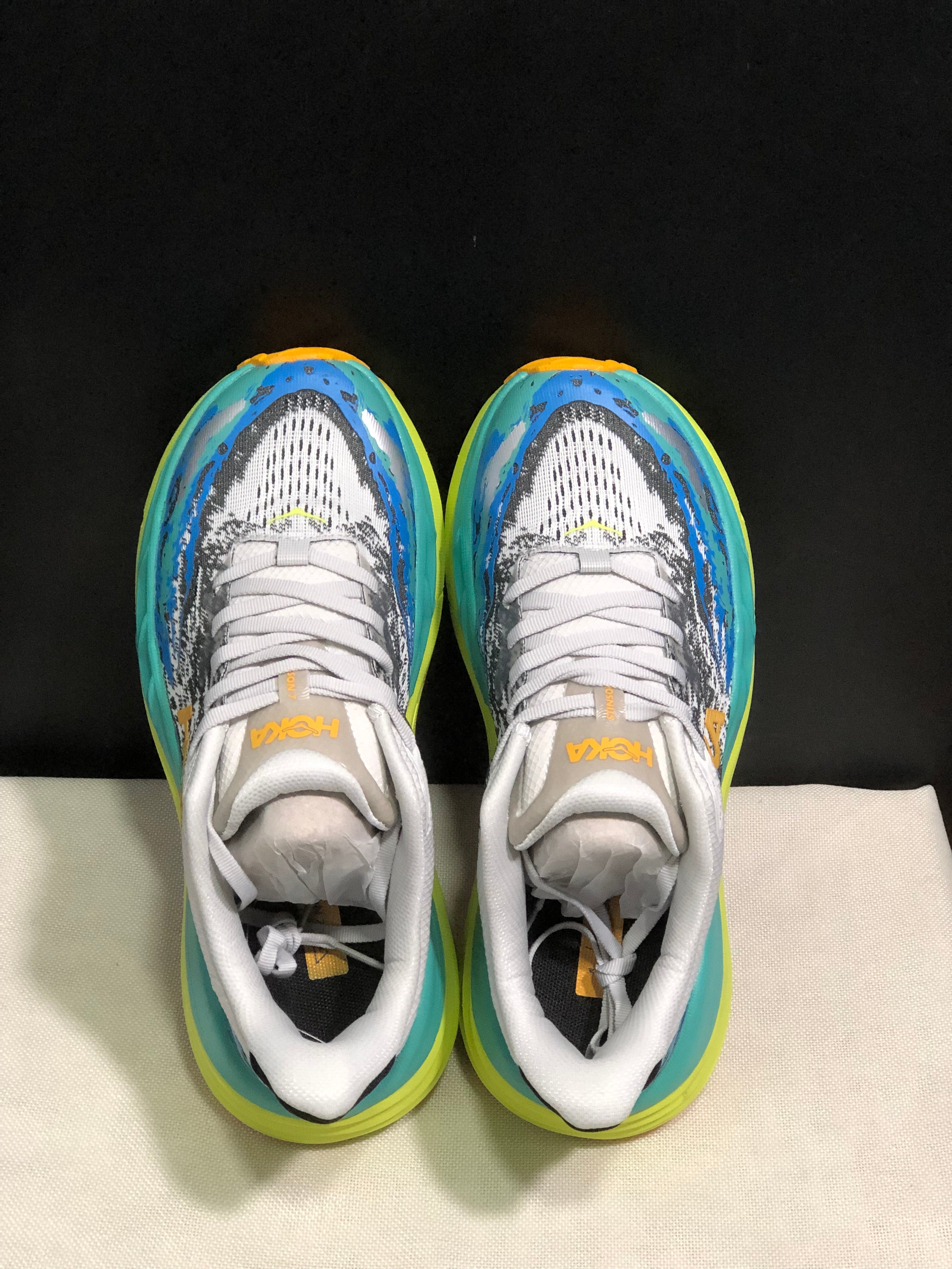 Hoka One One Stinson 7 Comfortable Anti-slip Outdoor Running Shoes Sneakers Teal