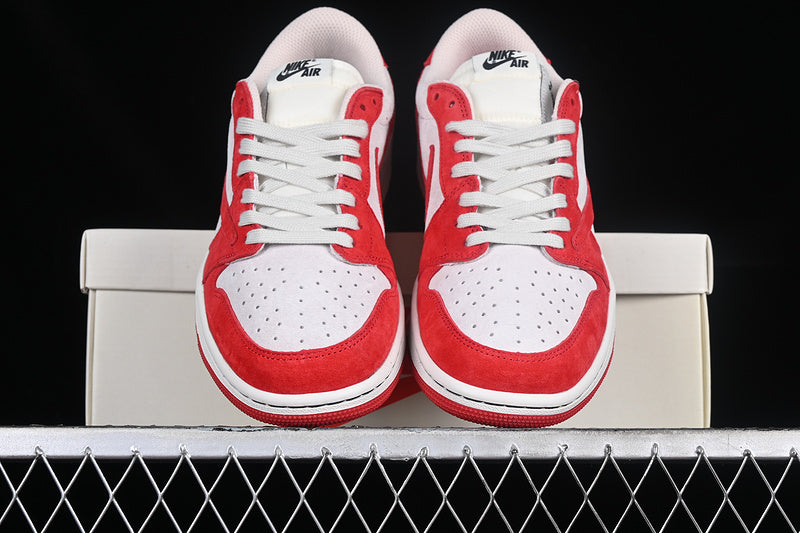 Travis Scott Nike Air Jordan 1 Low OG Red White Sneakers