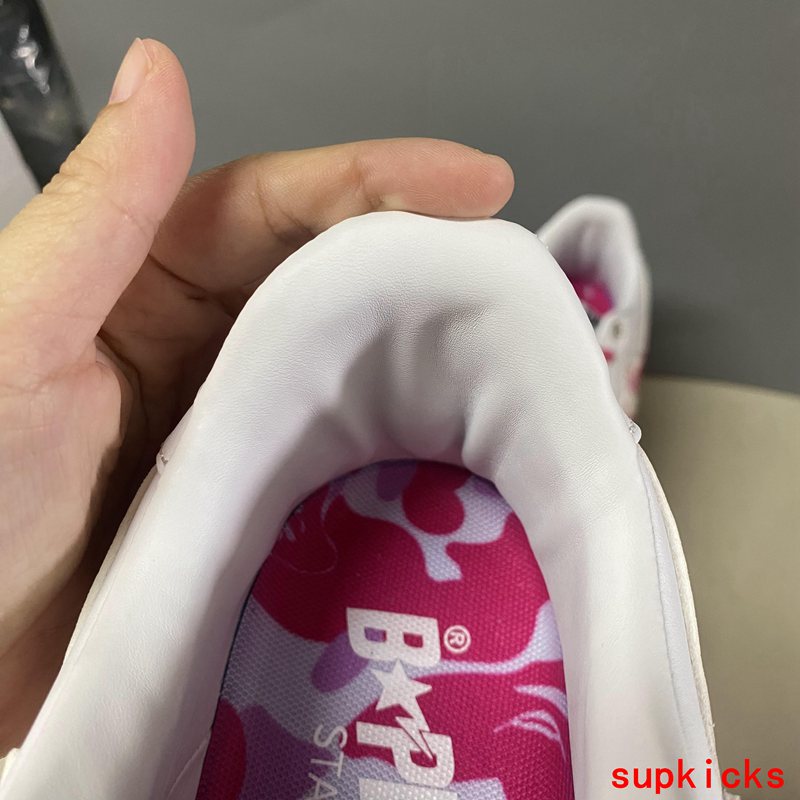 A Bathing Ape Bape Sta Low White ABC Camo Pink (2021)