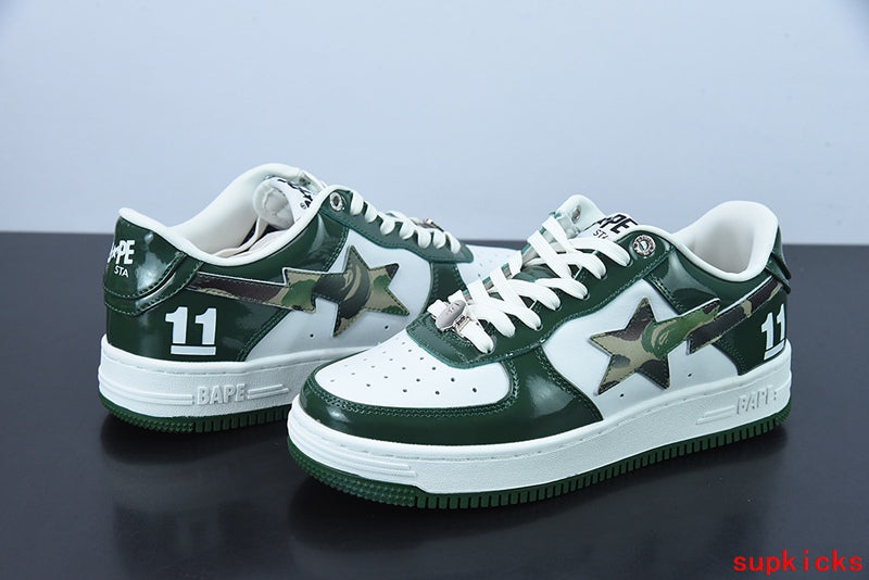 A Bathing Ape Bape Sta Low Dark Green Camo
