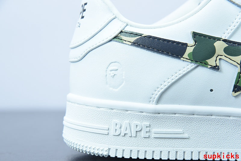 A Bathing Ape Bape Sta Low White ABC Camo Green (2021)