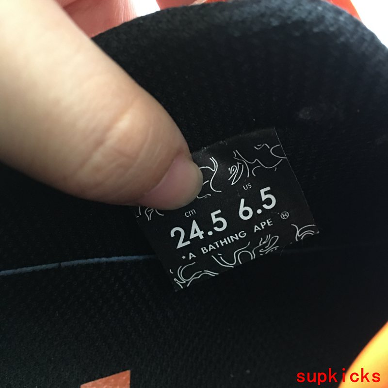 A Bathing Ape Bape SK8 Sta Orange Brown