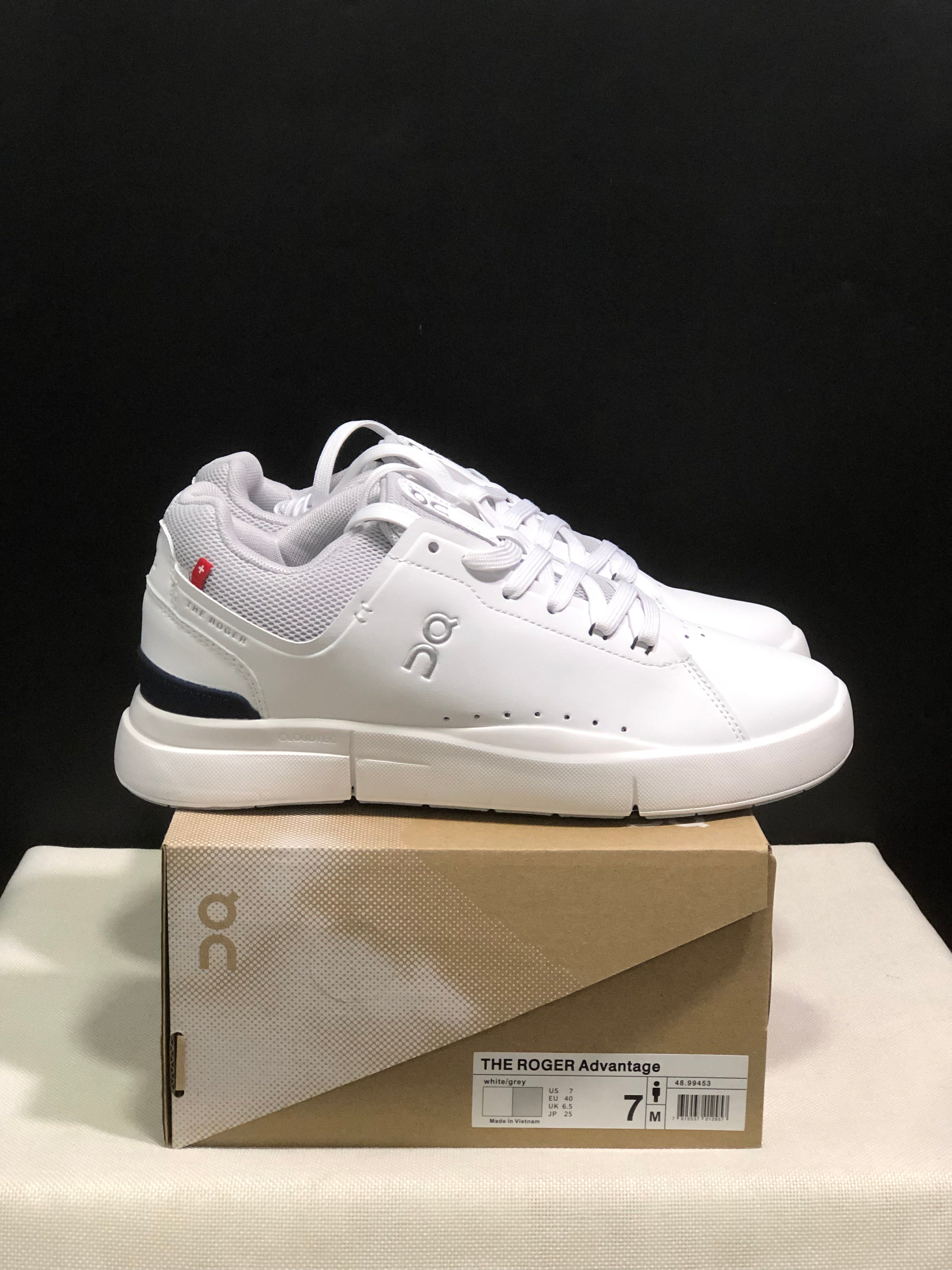 On Running The Roger Spin Board Shoes White/Light Grey