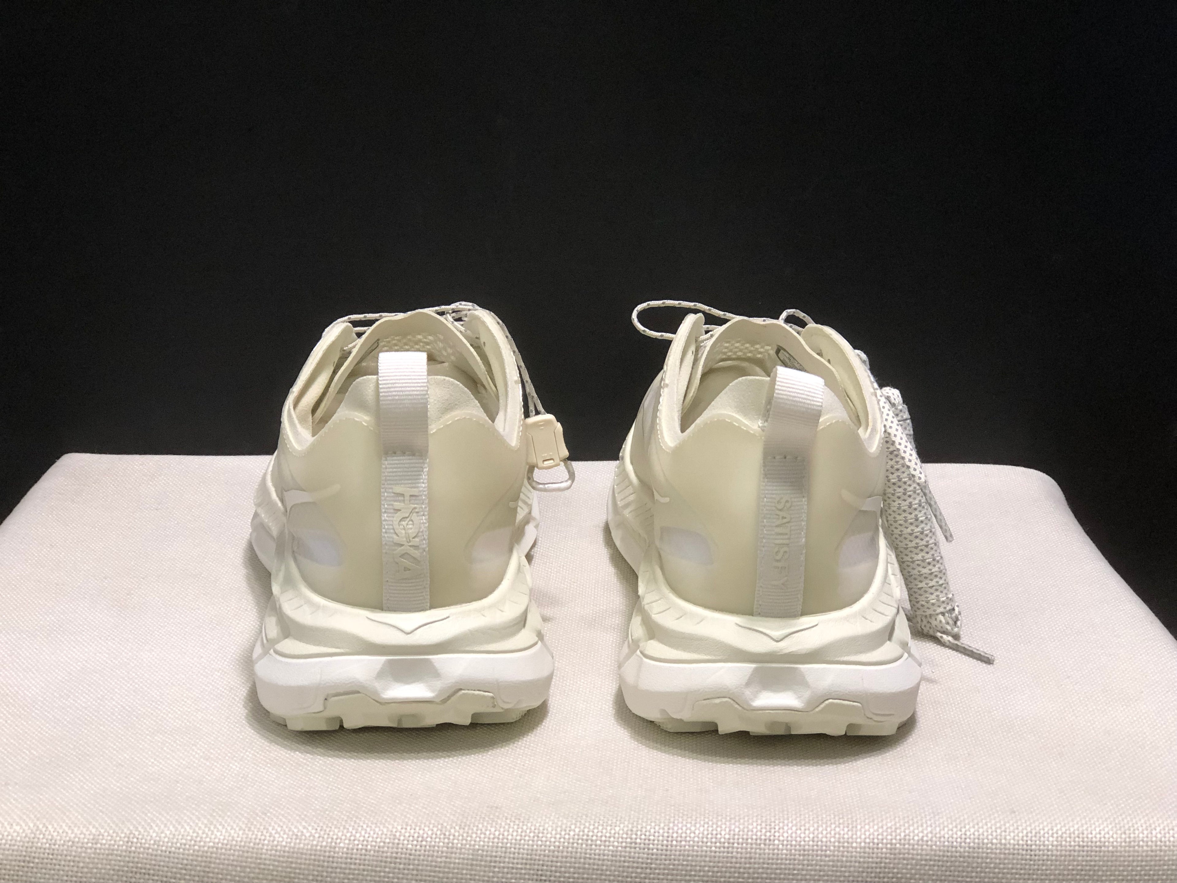 Hoka One One Satisfy x Mafate Speed 4 Breathable Fashion Running Shoes Sneakers White