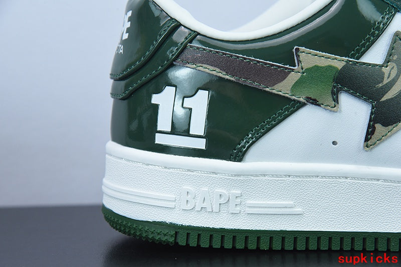 A Bathing Ape Bape Sta Low Dark Green Camo
