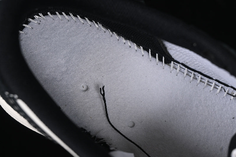 Travis Scott Fragment Design Nike Air Jordan 1 Low Gloomy Bear OG SP Black White Sneakers