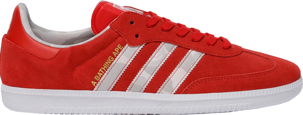 A Bathing Ape Adidas Samba1 Winning Collection Red F36707 Lifestyle Shoes