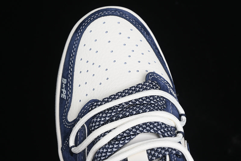 Travis Scott Fragment Design Nike Air Jordan 1 Low OG SP White Navy Sneakers