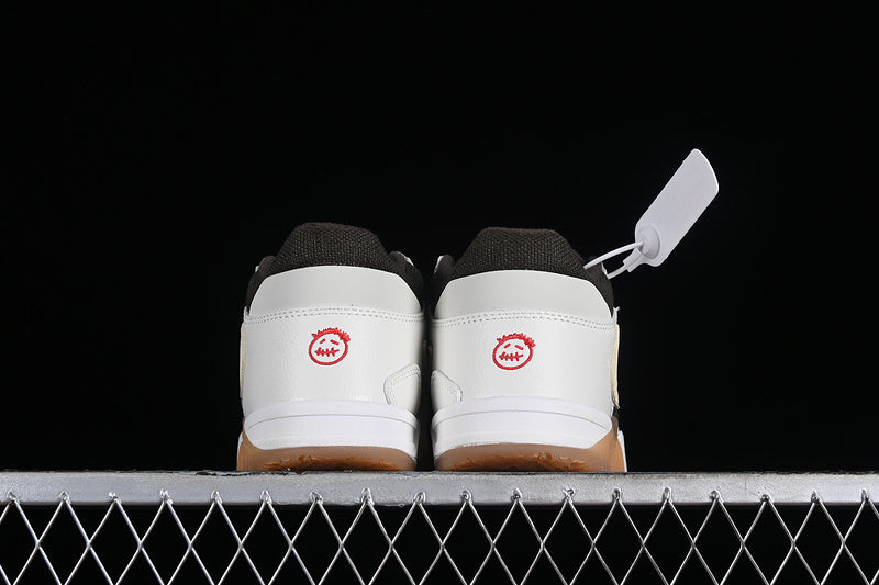 Travis Scott Nike Air Jordan Cut The Check Brown Sole Black White Sneakers