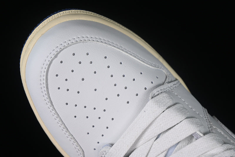 Travis Scott Nike Air Jordan 1 Low OG Blue Sole White Sneakers