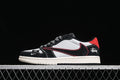 Travis Scott Fragment Design Nike Air Jordan 1 Low OG SP Red White Black Sneakers
