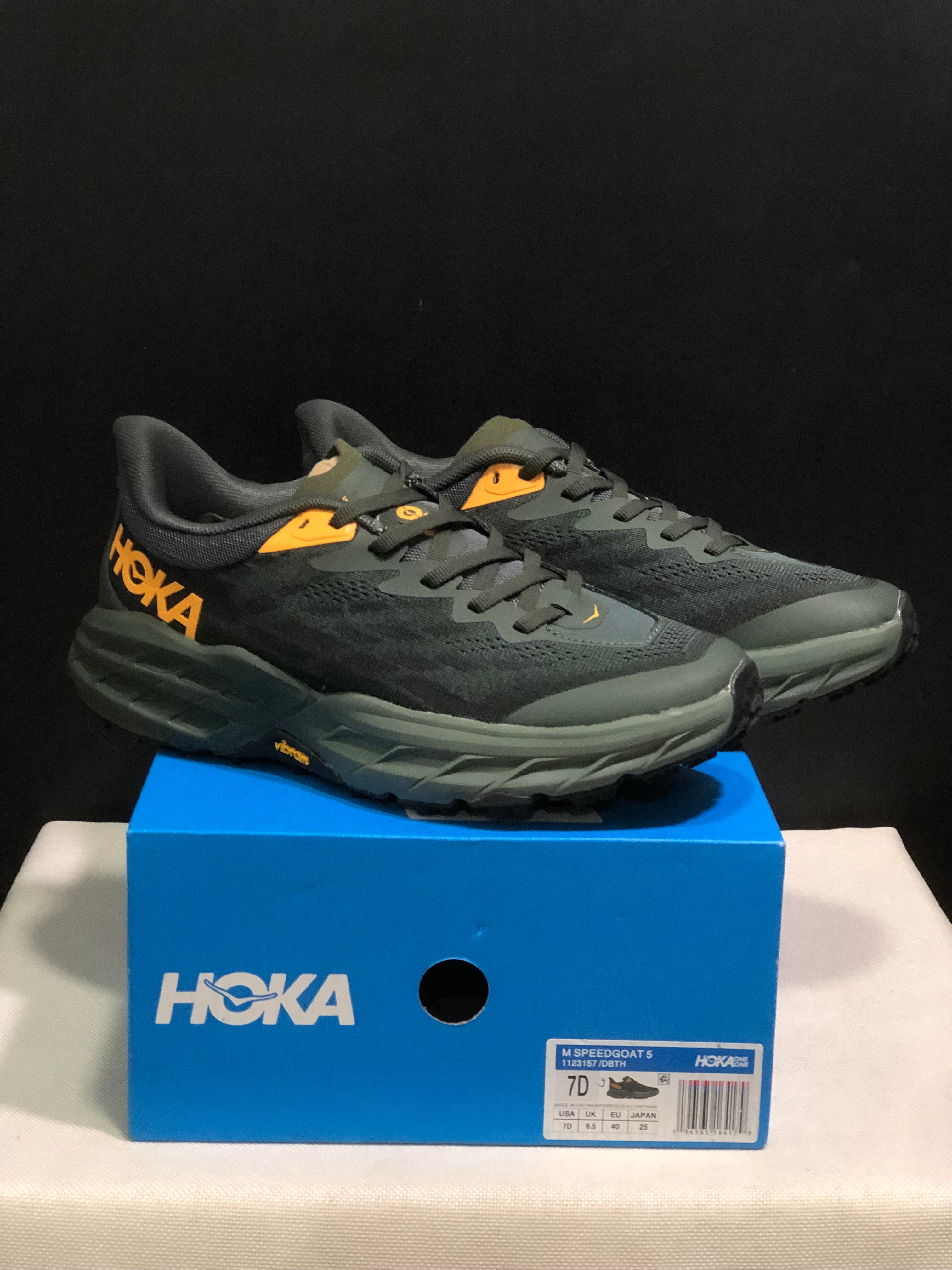 Hoka One One Speedgoat 5 Men's Trail Running Shoes Sneakers Black