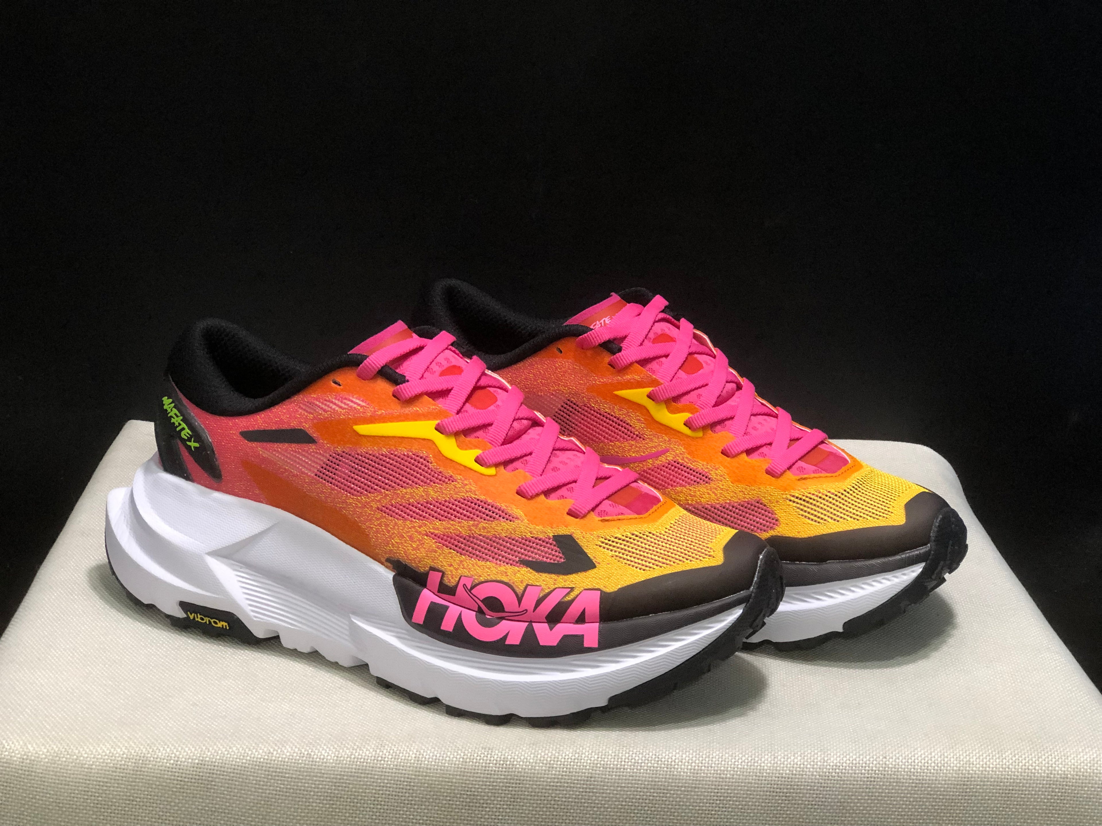 Hoka One One Mafate X Lightweight Fashion Running Shoes Sneakers Pink