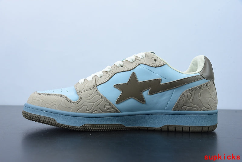 A Bathing Ape Bape Sta Low Gray Blue Black