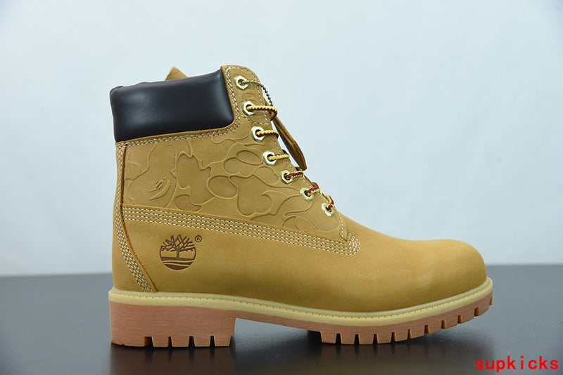 A Bathing Ape Timberland Chukka Boots Wheat