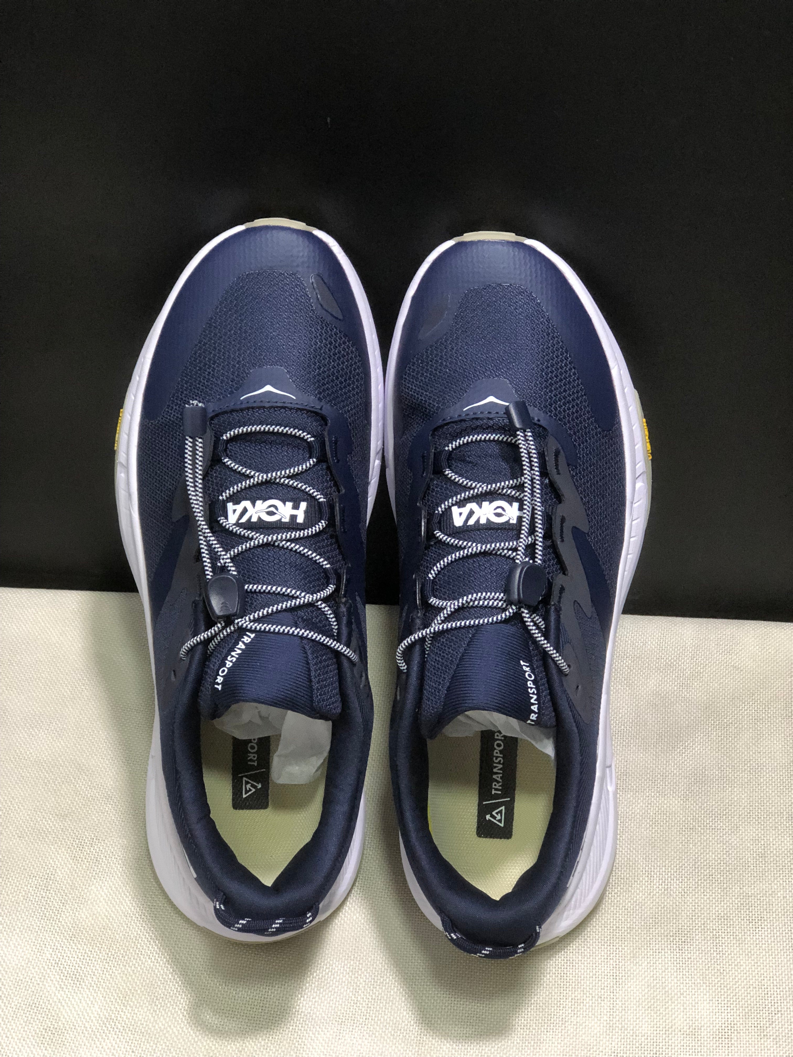 Hoka One One Transport Drawstring Low-top Running Shoes Sneakers Navy