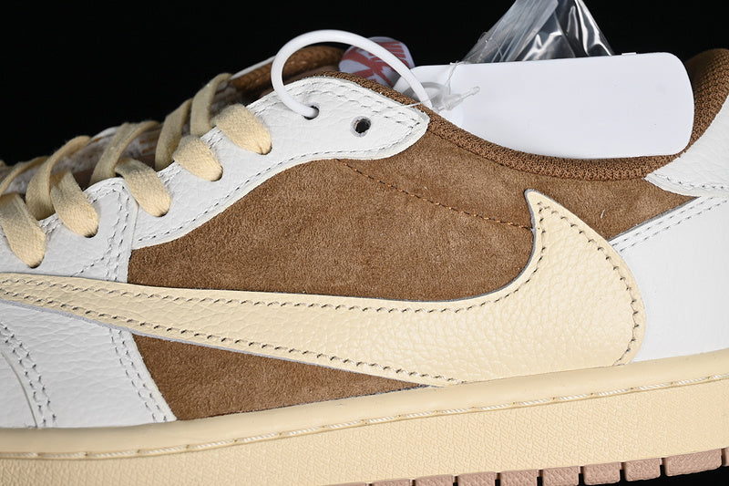 Travis Scott Nike Air Jordan 1 Low OG Brown White Sneakers