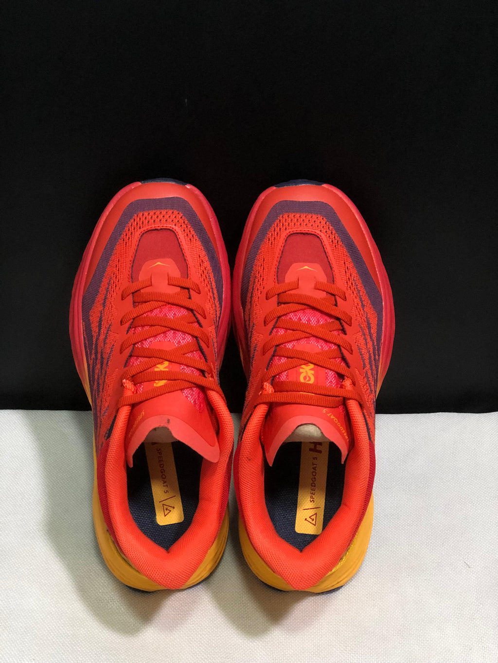 Hoka One One Speedgoat 5 Trail Running Shoes Sneakers Red