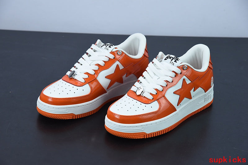 A Bathing Ape Bape Sta Low Orange