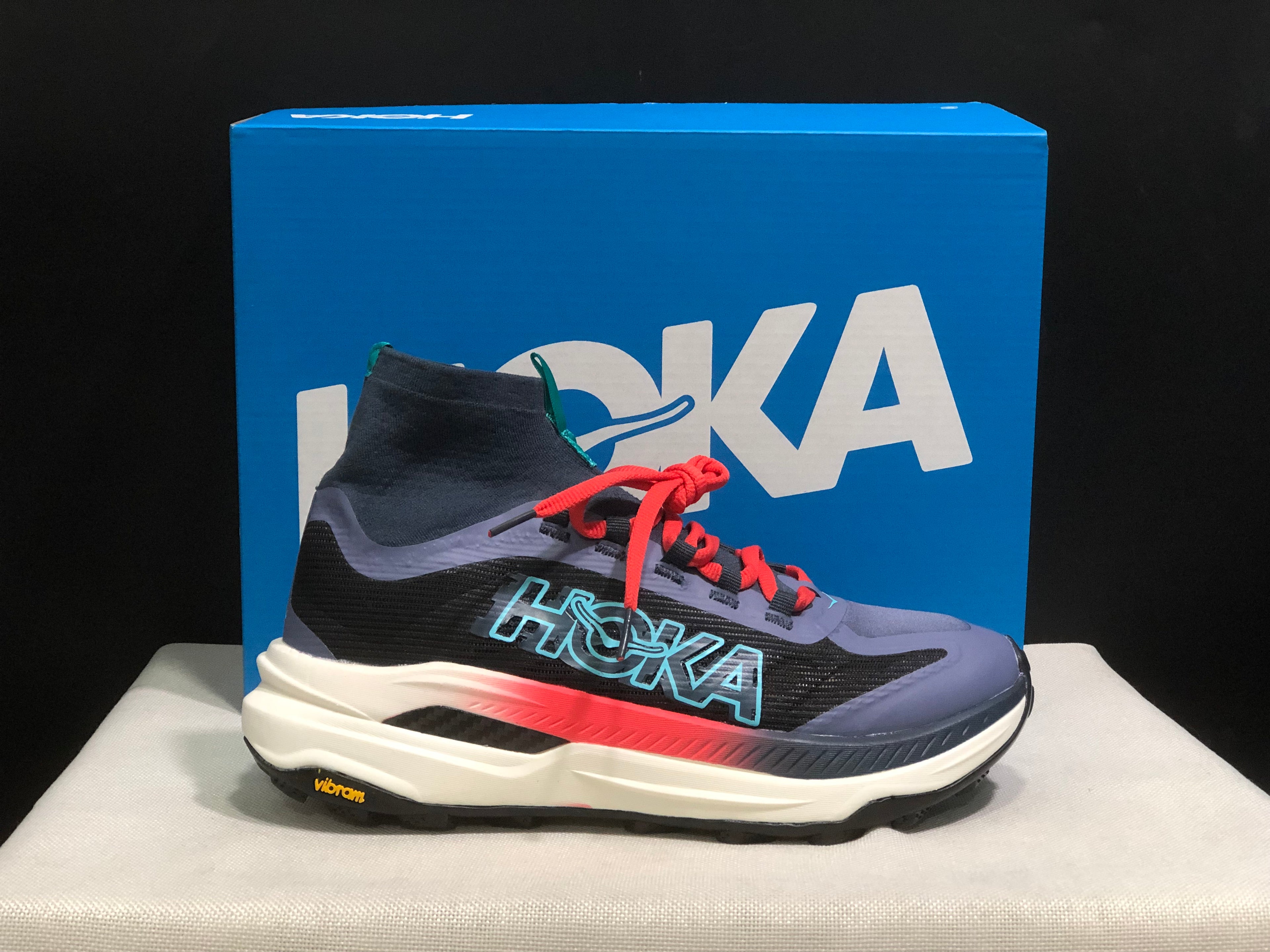 Hoka One One Tecton X 3 Comfortable High-top Running Shoes Sneakers Purple