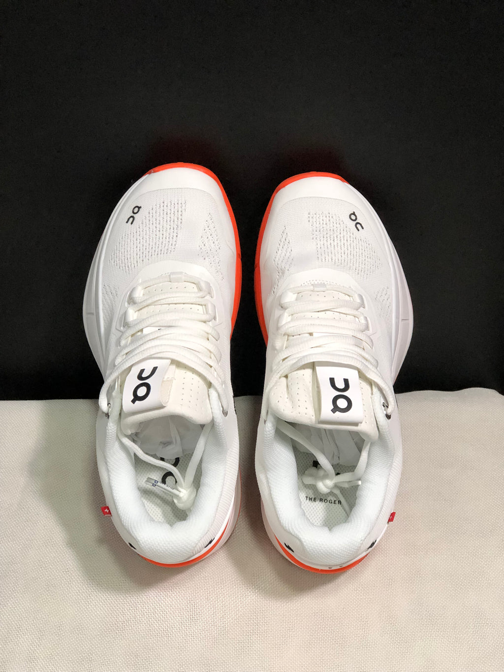 On Running The Roger Rro Durable And Breathable Tennis Shoes White/Flame