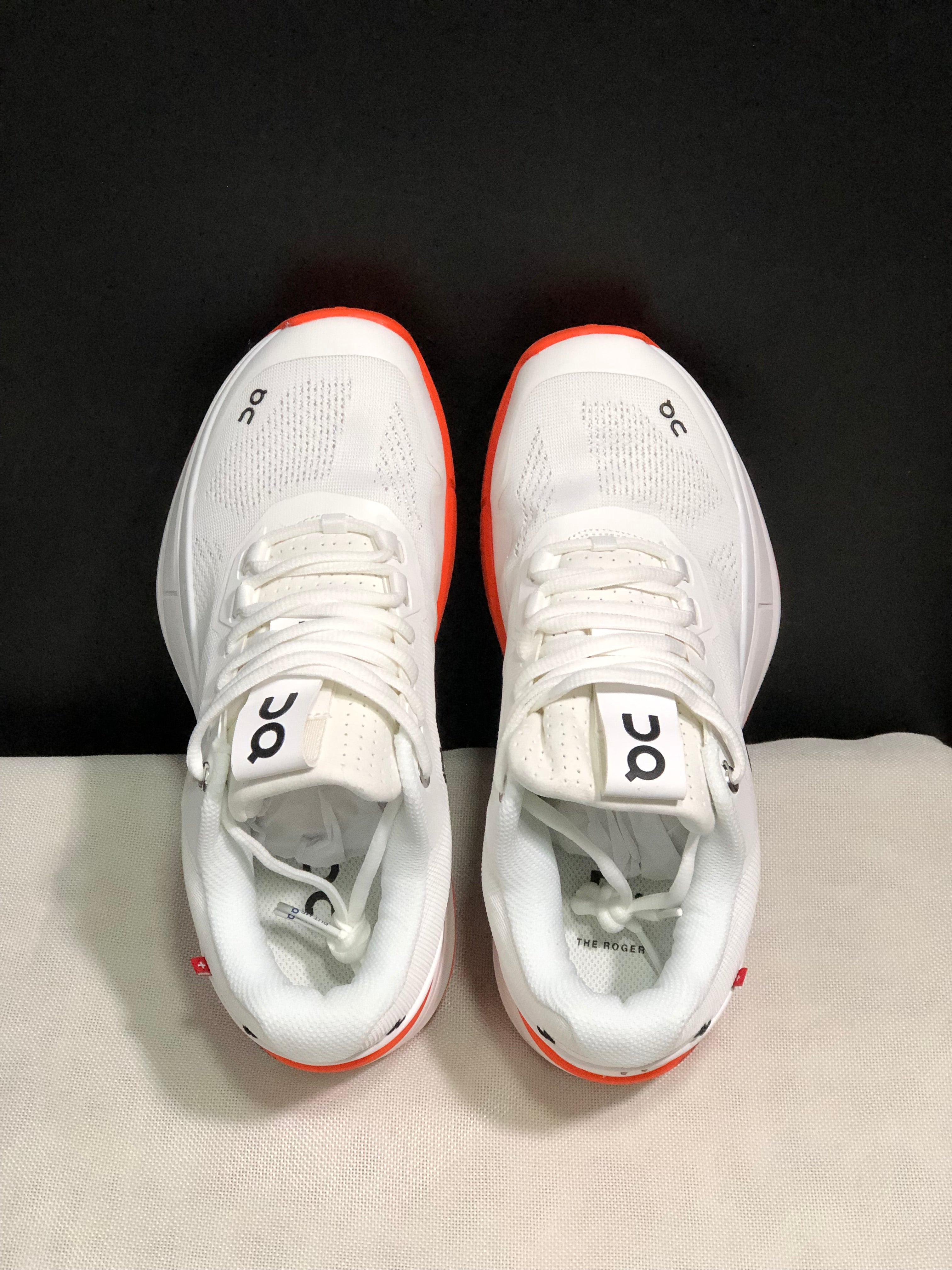 On Running The Roger Rro Durable And Breathable Tennis Shoes White/Flame
