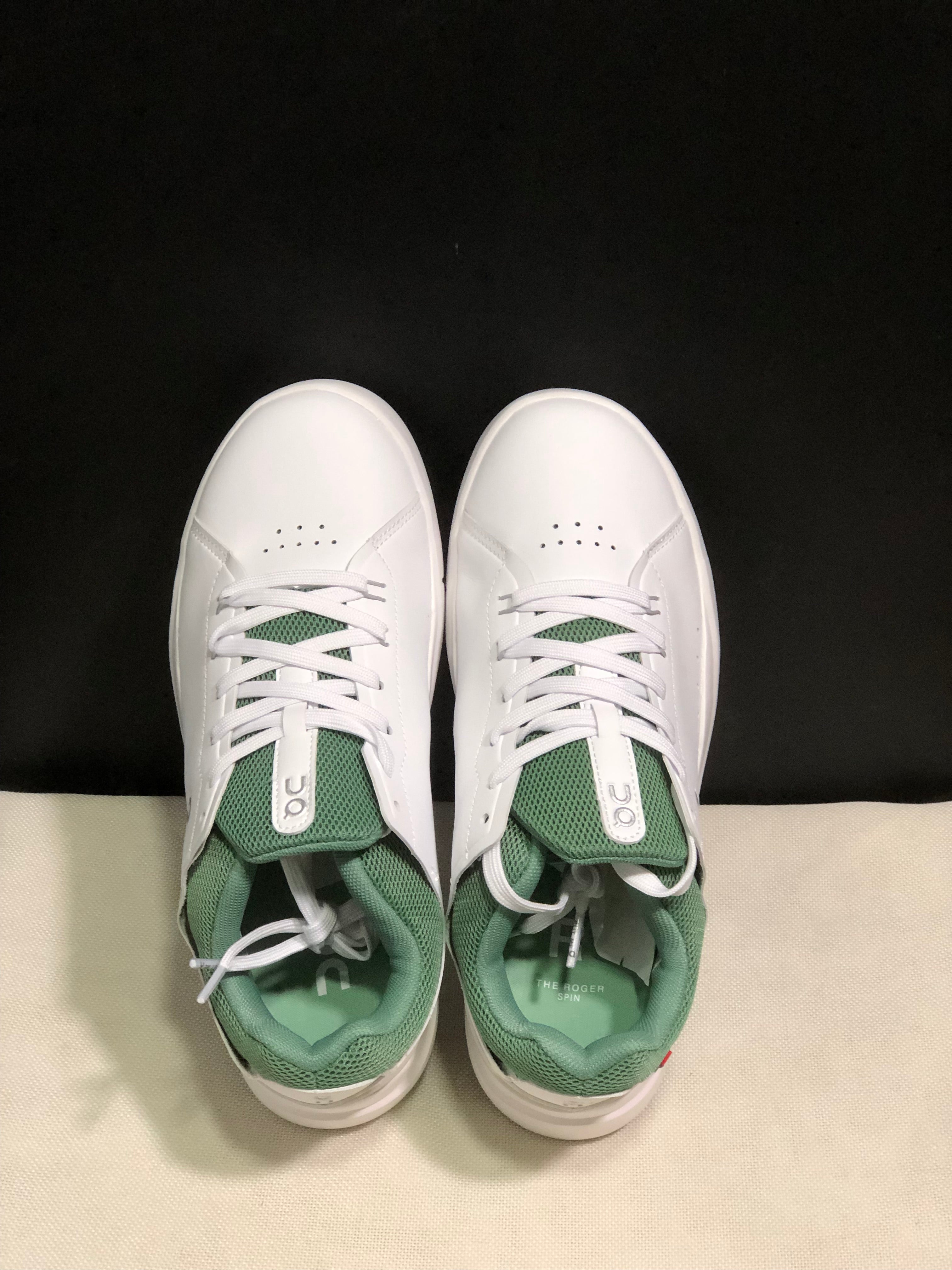 On Running The Roger Spin Board Shoes White/Green