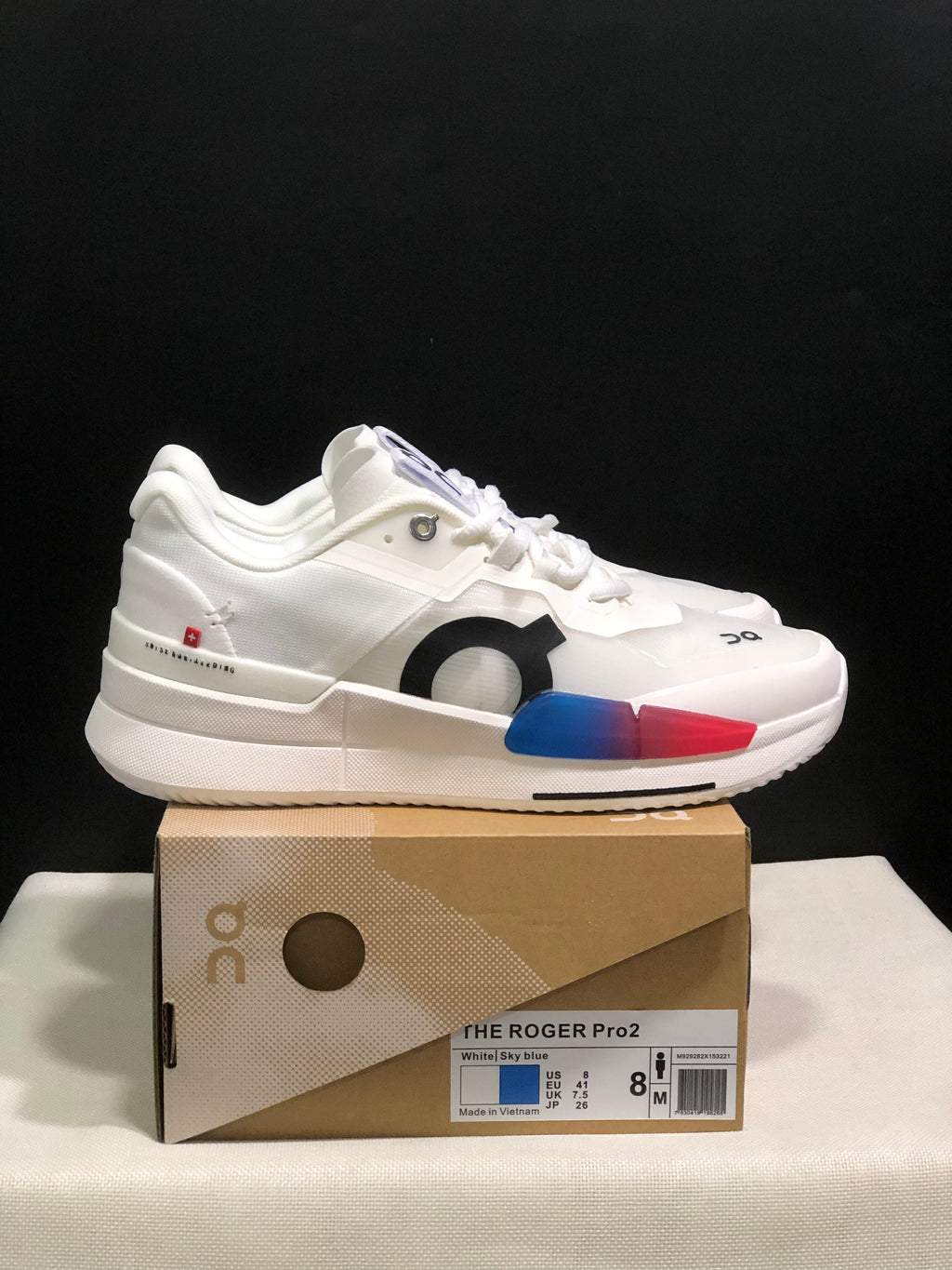 On Running The Roger Pro 2 Breathable Mesh Training Running Shoes Blue/Red/White