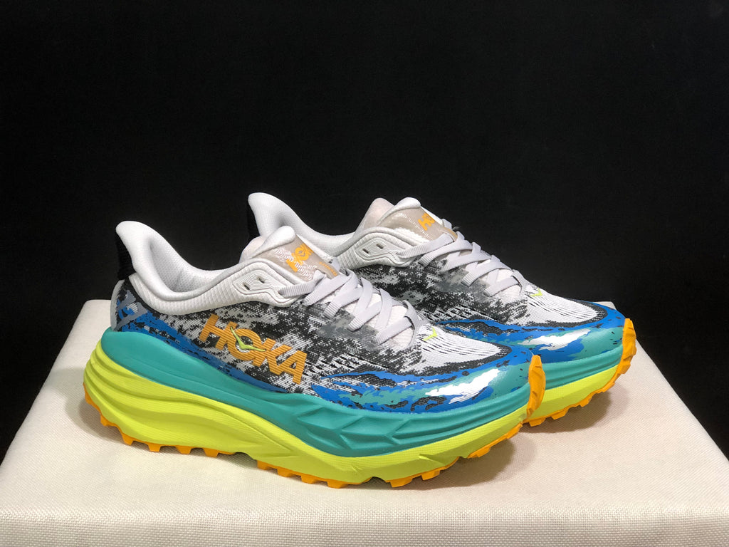 Hoka One One Stinson 7 Comfortable Anti-slip Outdoor Running Shoes Sneakers Teal