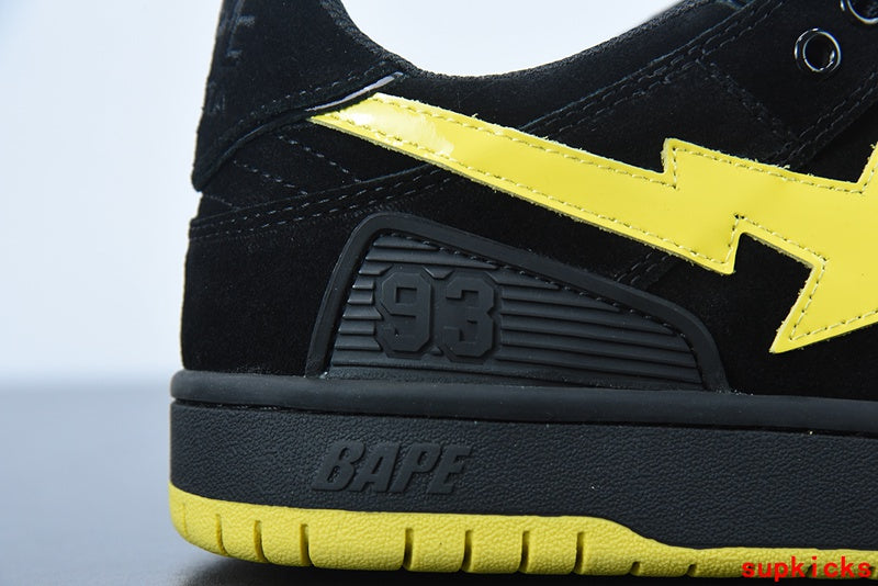 A Bathing Ape Bape Sta Sk8 Black Yellow