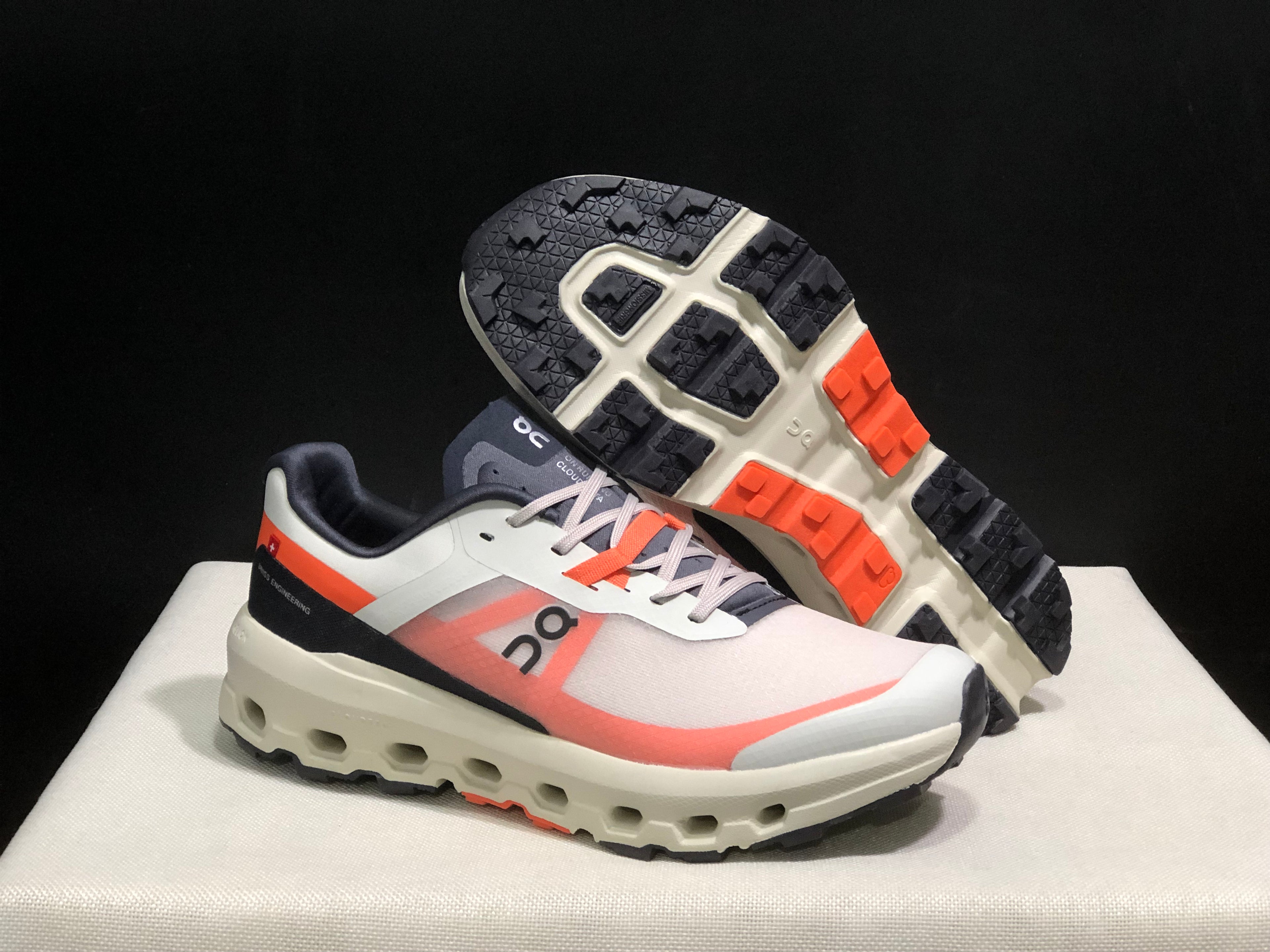 On Running Cloudvista 2 Waterproof Trail Running Shoes Navy/Ivory/Flame