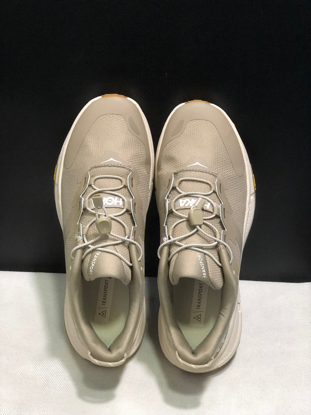 Hoka One One Transport Drawstring Low-top Running Shoes Sneakers Brown