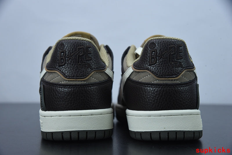 A Bathing Ape Bape Sta Low Black Brown