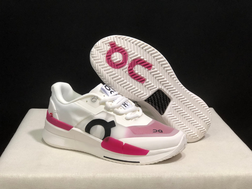 On Running The Roger Pro 2 Breathable Mesh Training Running Shoes White/Rose Red