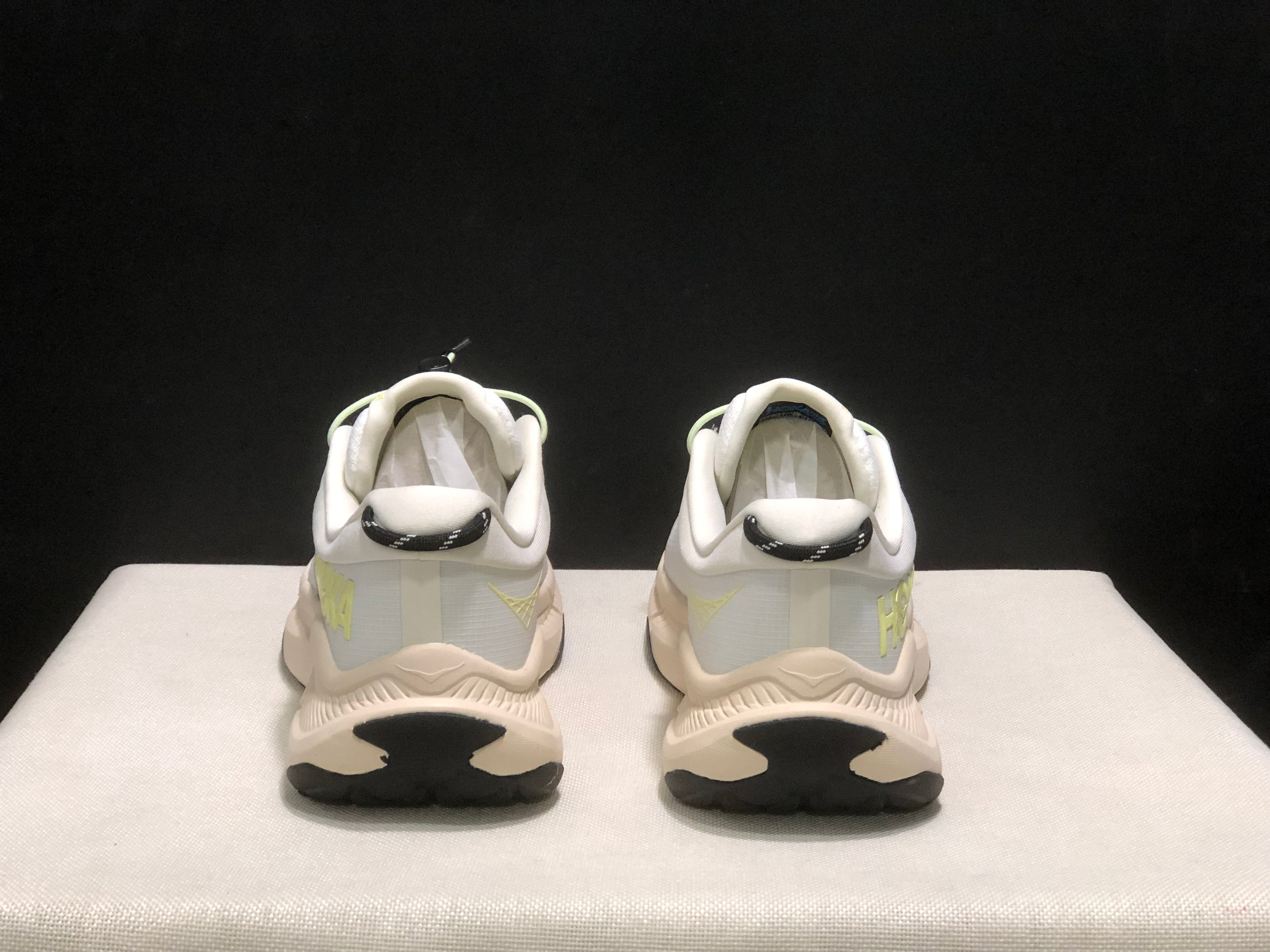 Hoka One One Transport Drawstring Low-top Running Shoes Sneakers Beige