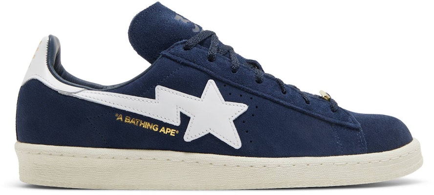 A Bathing Ape Adidas Campus1 80s 30th Anniversary Navy Blue ID4770 Lifestyle Shoes