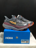 Hoka One One Stinson 7 Comfortable Anti-slip Outdoor Running Shoes Sneakers Gray/Orange