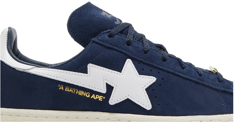 A Bathing Ape Adidas Campus 80s 30th Anniversary Navy Blue ID4770 Lifestyle Shoes