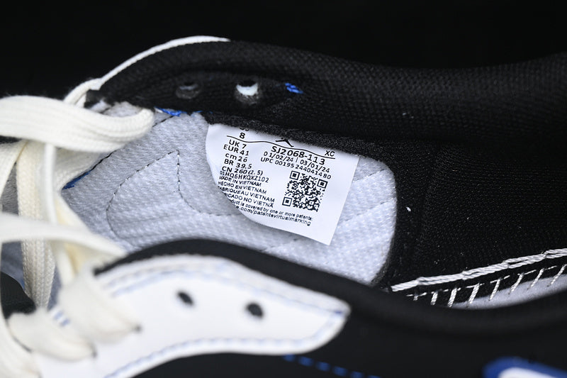 Travis Scott Fragment Design Nike Air Jordan 1 Low OG SP Blue Sole White Black Sneakers