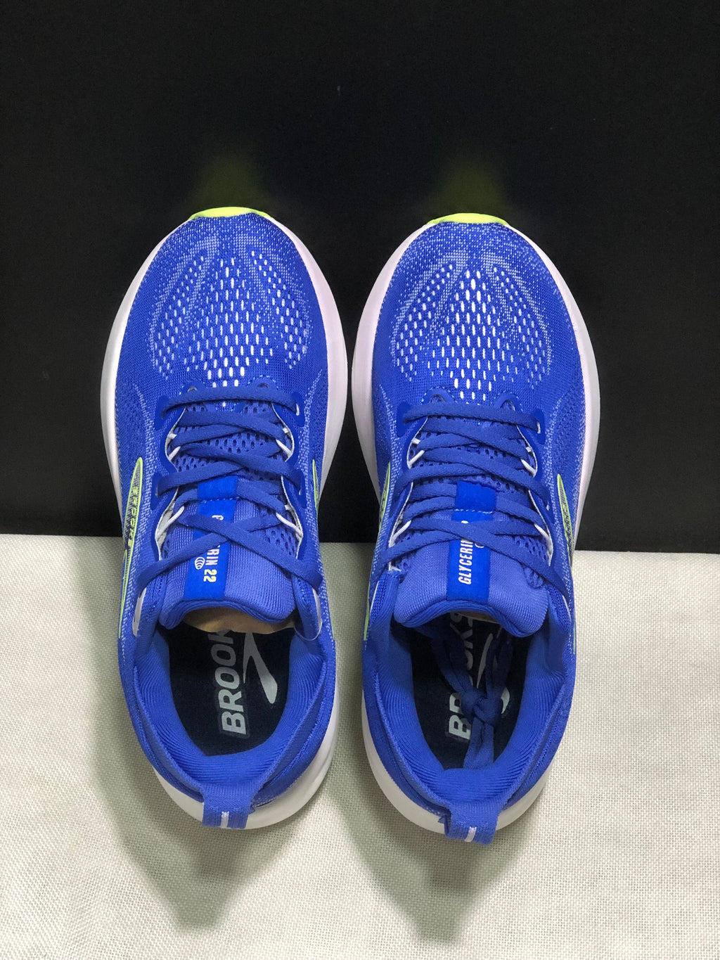 Brooks Glycerin 22 Comfortable Running Shoes White/Blue