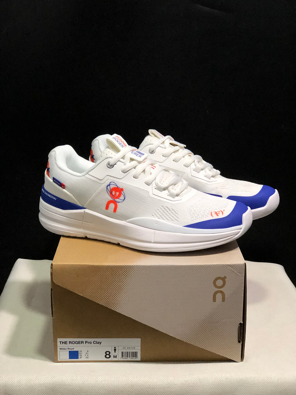 On Running The Roger Rro Durable And Breathable Tennis Shoes White/Royal