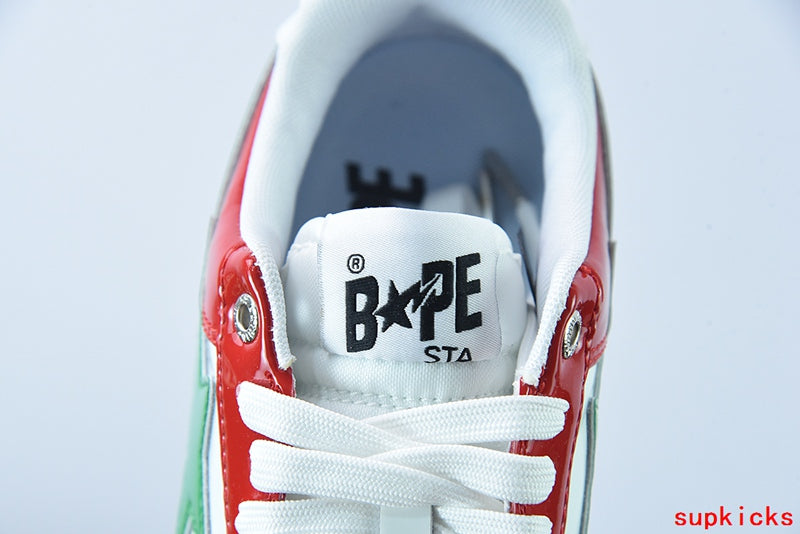 A Bathing Ape Bape Sta Low Green Red White