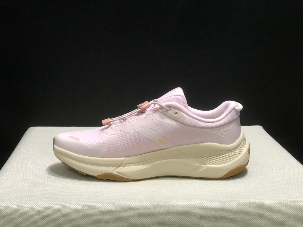 Hoka One One Transport Drawstring Low-top Running Shoes Sneakers Light Pink