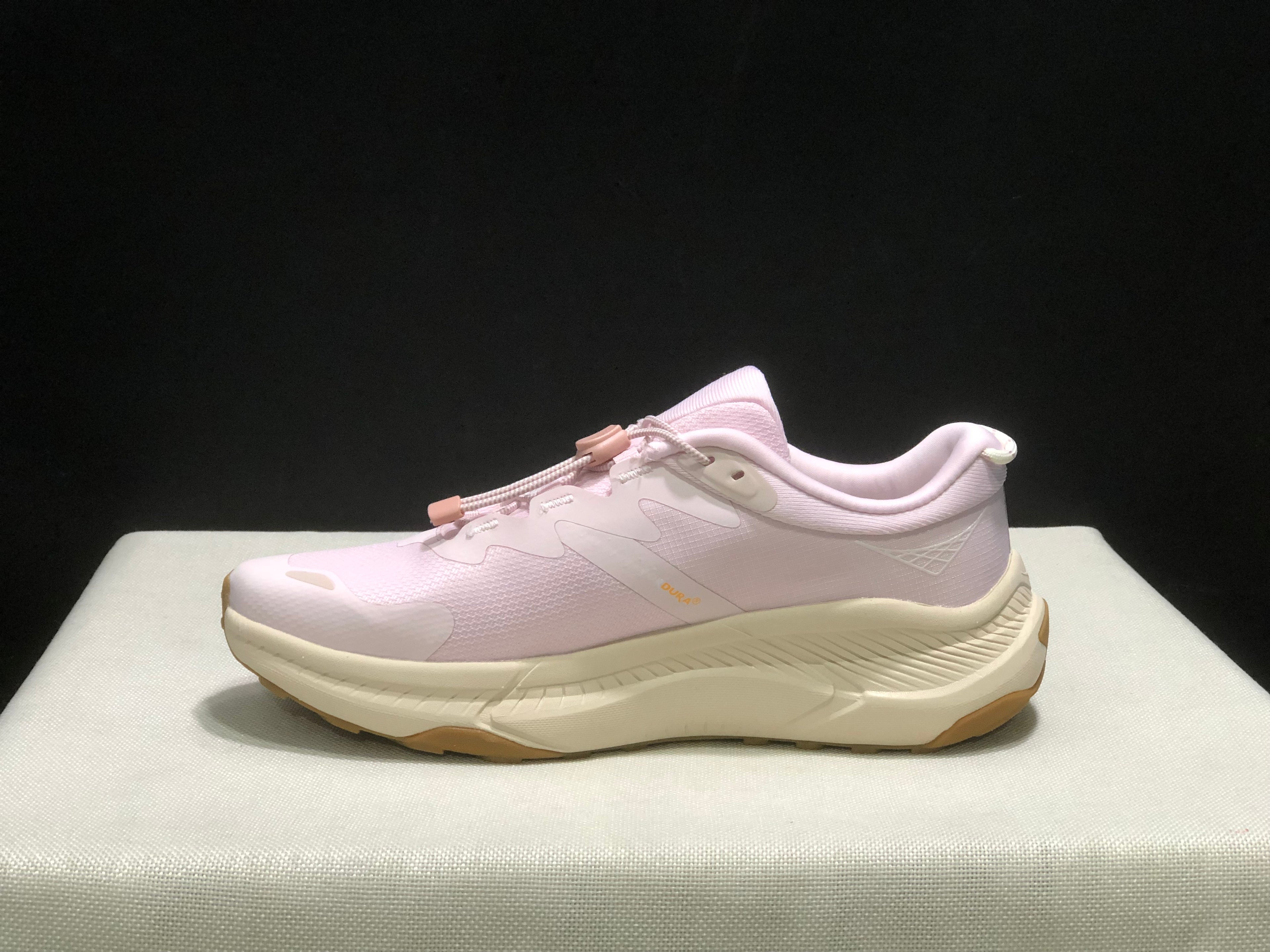 Hoka One One Transport Drawstring Low-top Running Shoes Sneakers Light Pink