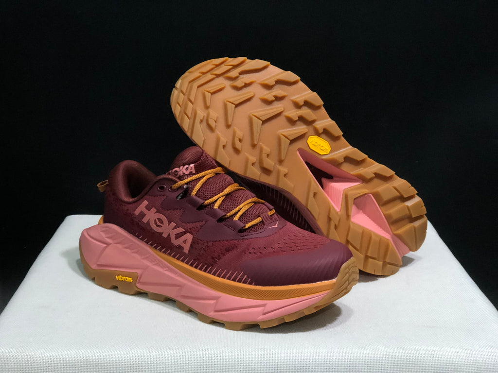 Hoka One One Skyline Float X Outdoor Running Shoes Sneakers Red