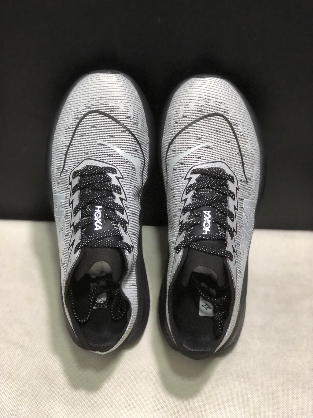 Hoka One One Mach X 2 Anti-slip Low-top Running Shoes Grey/Black