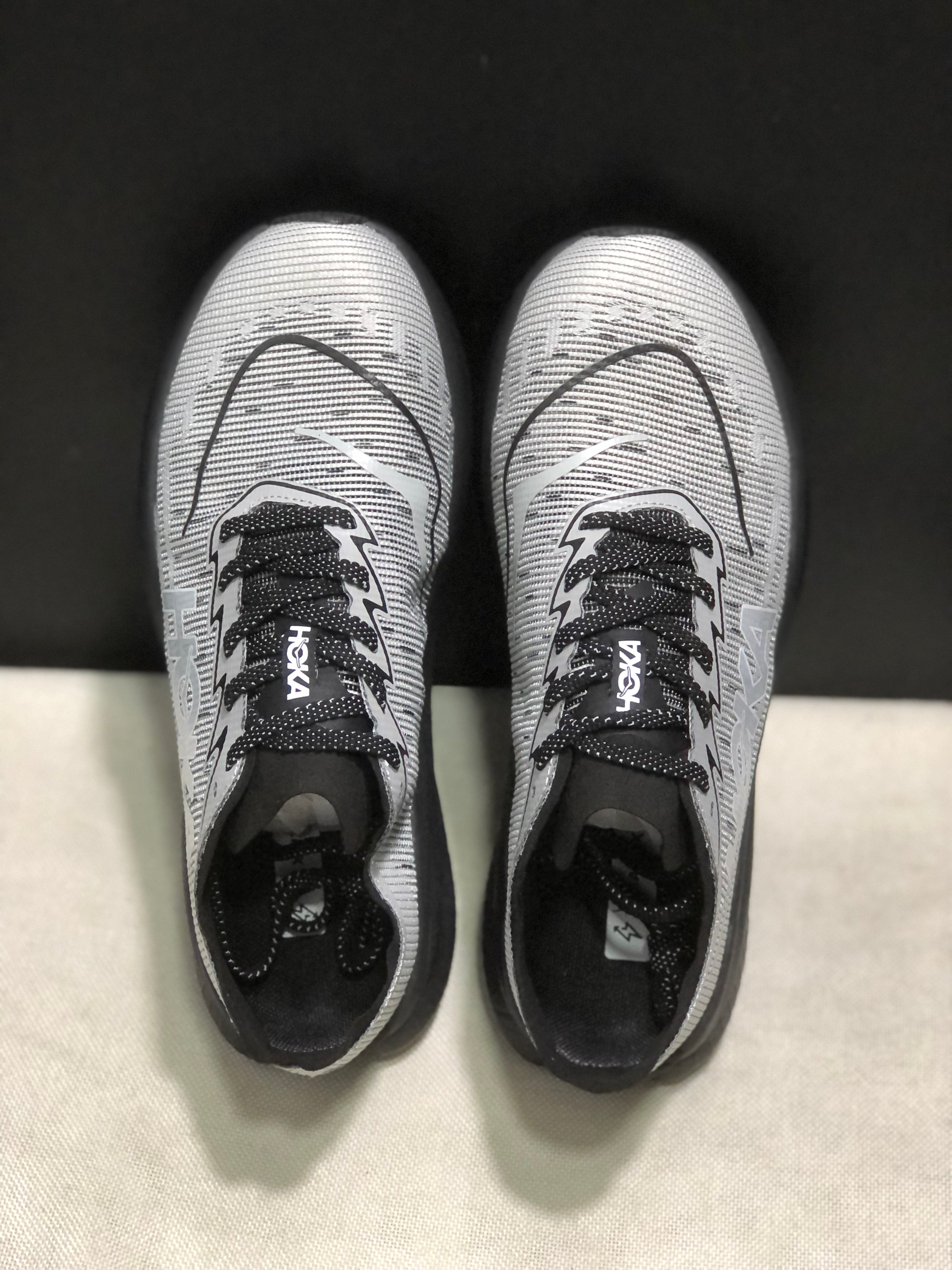 Hoka One One Mach X 2 Anti-slip Low-top Running Shoes Grey/Black